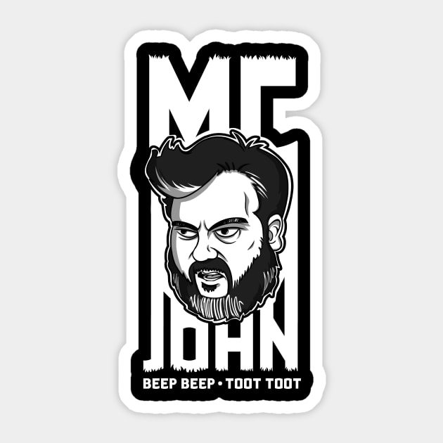 MC John Sticker by onloanfromgod